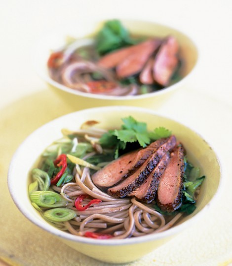 Five-spice duck and ginger noodle soup