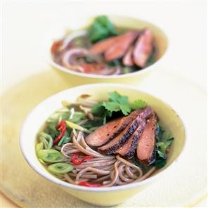 Five-spice duck and ginger noodle soup