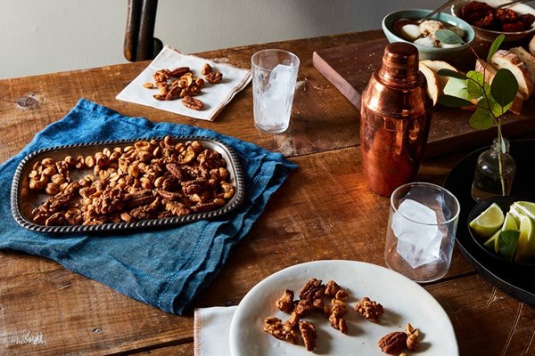 Five spice oven roasted nuts