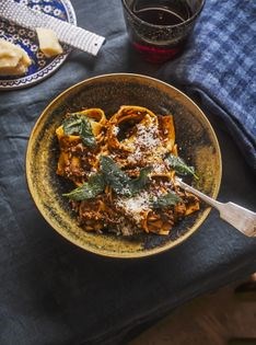 Five-spiced mushroom & walnut ragu