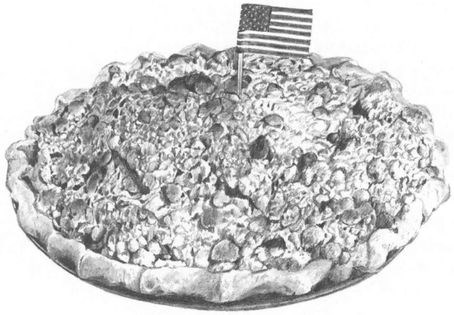 Flag-raising apple pie