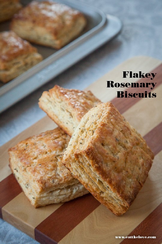 Flakey rosemary biscuits