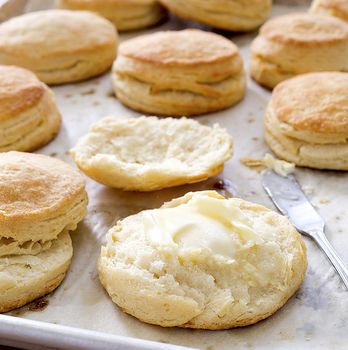 Flaky buttermilk biscuits