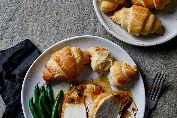 Flaky buttery crescent rolls