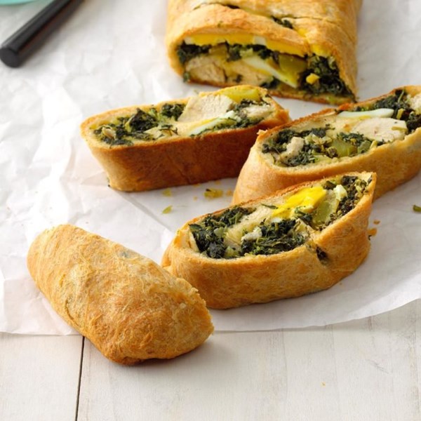 Flaky chicken Wellington