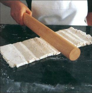 Flaky pie and tart pastry dough