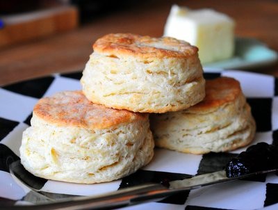 Flaky sour cream biscuits