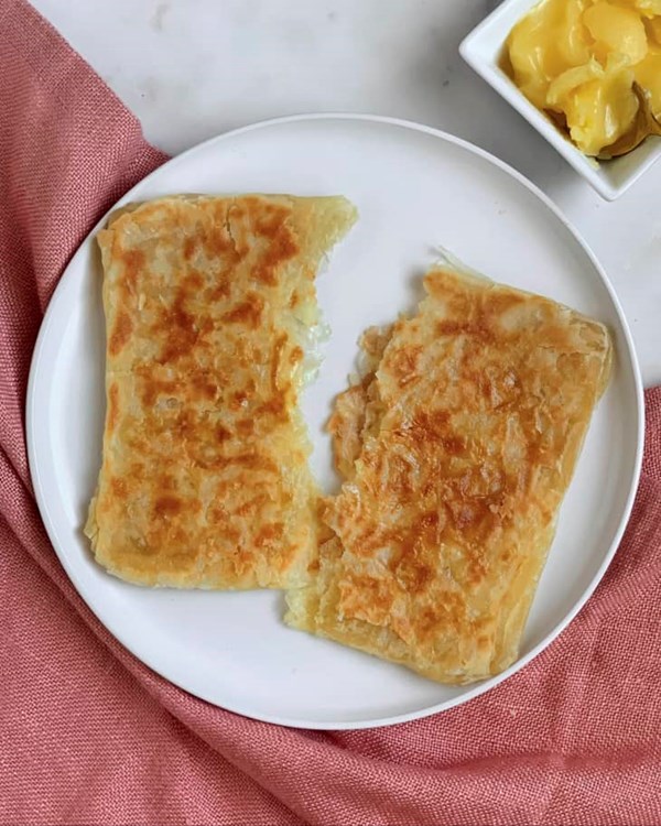 Flaky South Asian flatbread (Paratha)