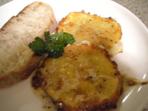Flaming cheese