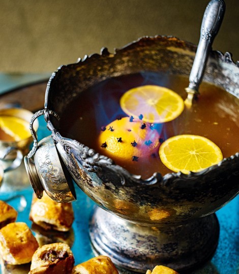Flaming rum punch