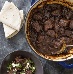 Flank steak in adobo