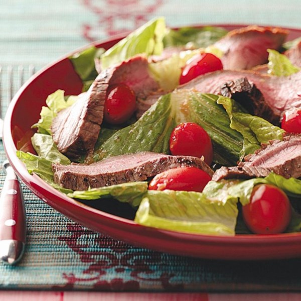 Flank steak salad
