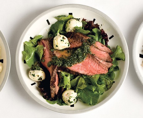 Flank steak with chimichurri dressing