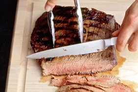 Flank steak with lime marinade
