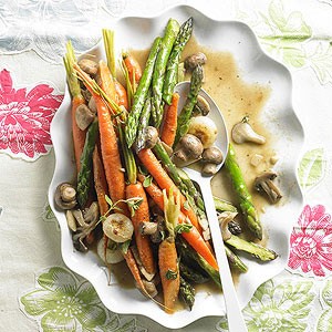 Flash-braised vegetable medley