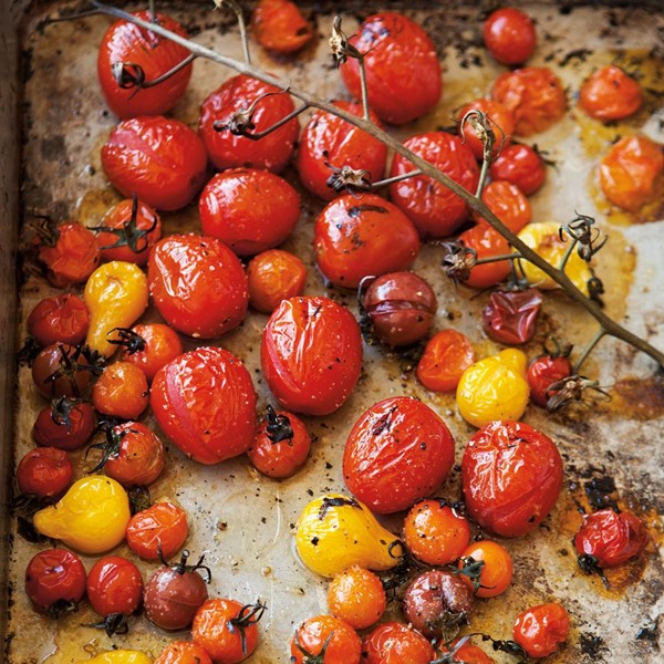 Flash-roasted tomatoes