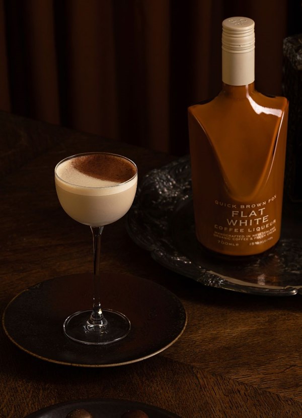 Flat white martini