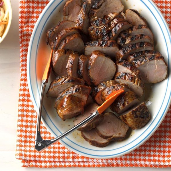 Flavorful grilled pork tenderloin 