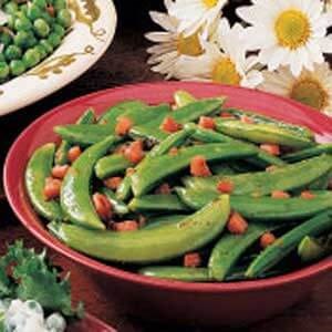 Flavorful sugar snap peas 