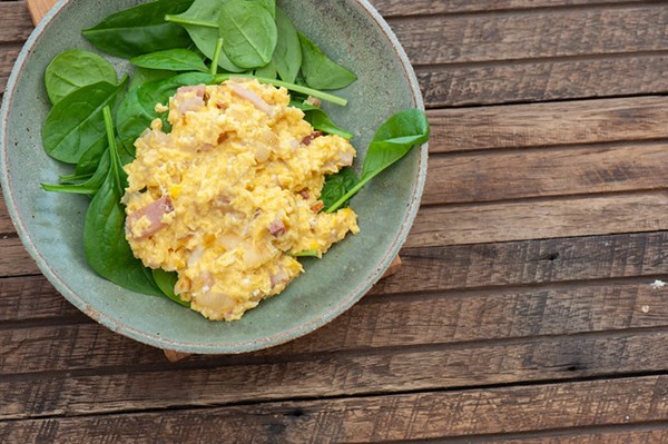 Flavour explosion scrambled eggs