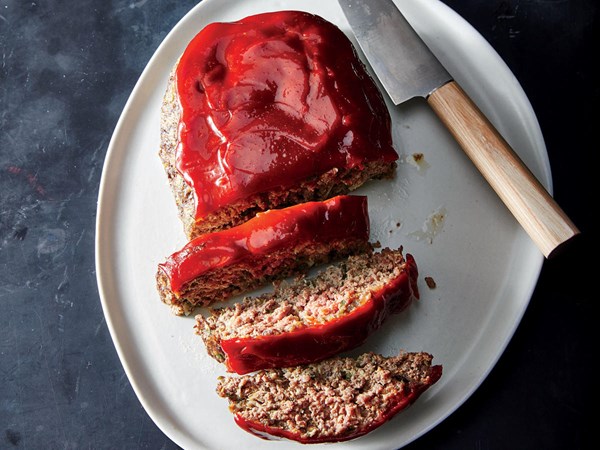 Flax-boosted meatloaf