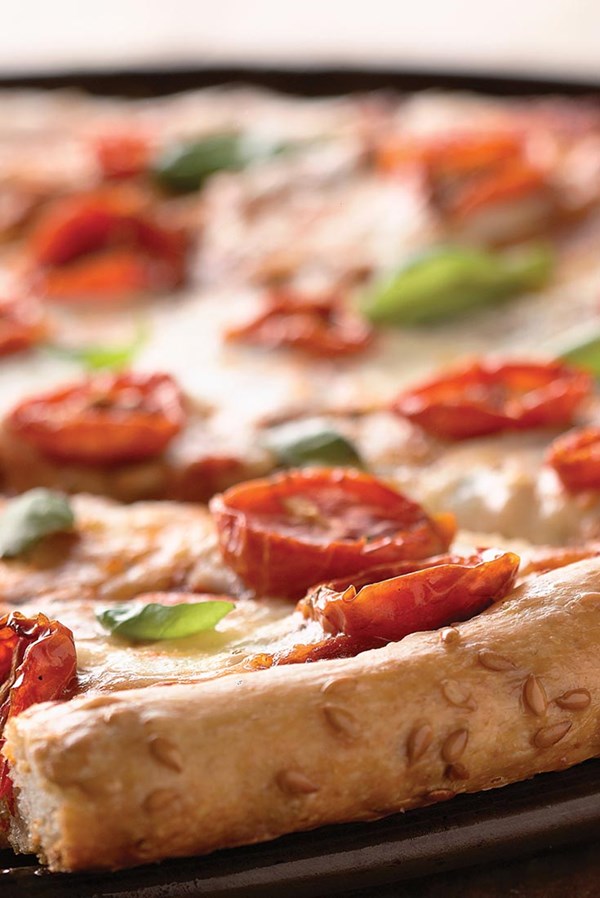 Flax seed pizza crust