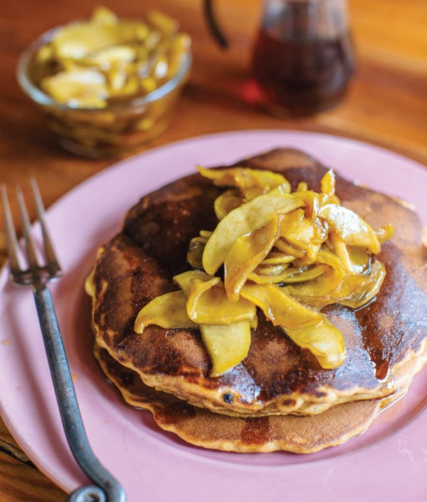 Flaxseed and ginger pancakes