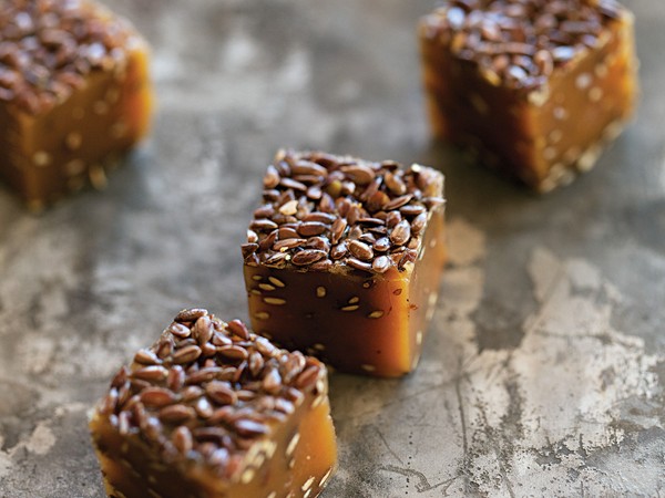 Flaxseed caramels