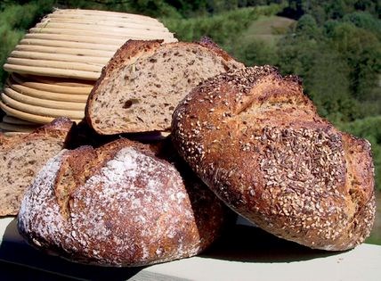 Flaxseed rye with an old bread soaker