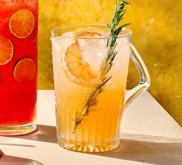 Floral gin pitcher