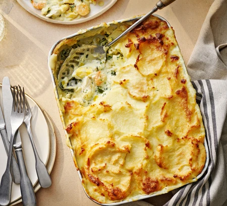 Florentine fish pie