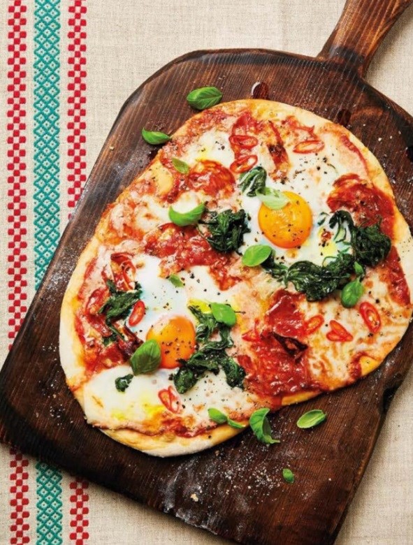 Florentine pizza