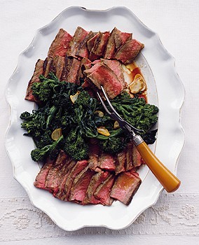 Florentine-style porterhouse steaks