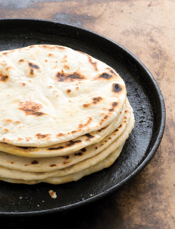Flour tortillas with bacon fat