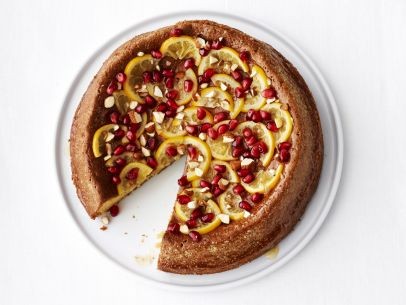 Flourless almond-honey cake with candied lemon