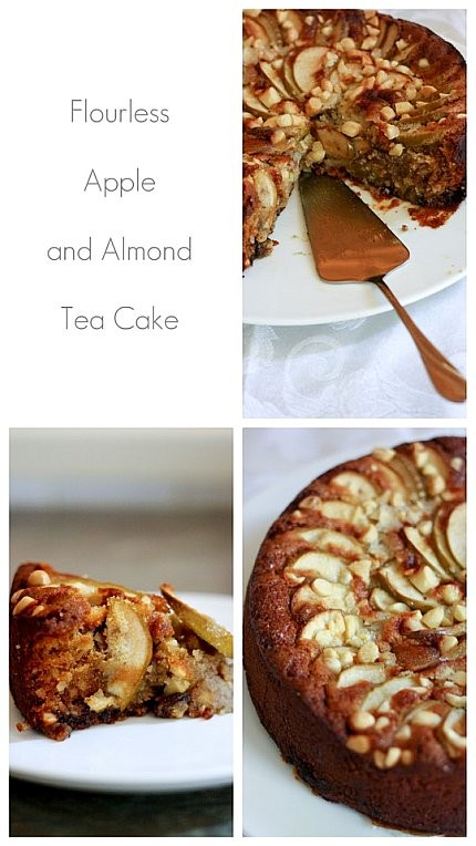 Flourless apple and almond tea cake