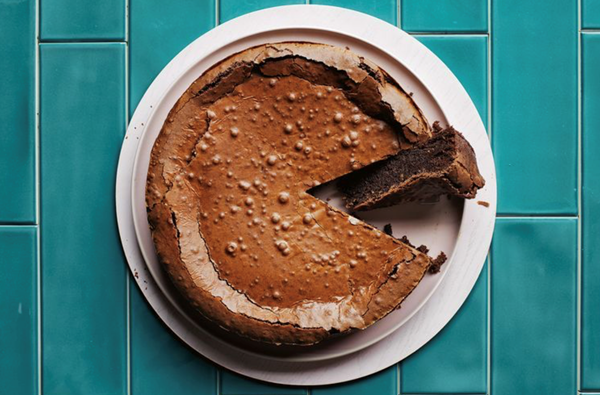 Flourless chocolate Lamington cake