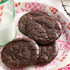 Flourless fudge cookies