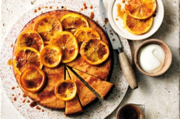 Flourless orange blossom cake