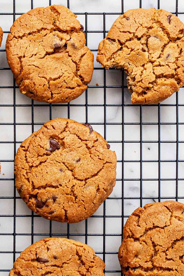 Flourless peanut butter chocolate chip cookies