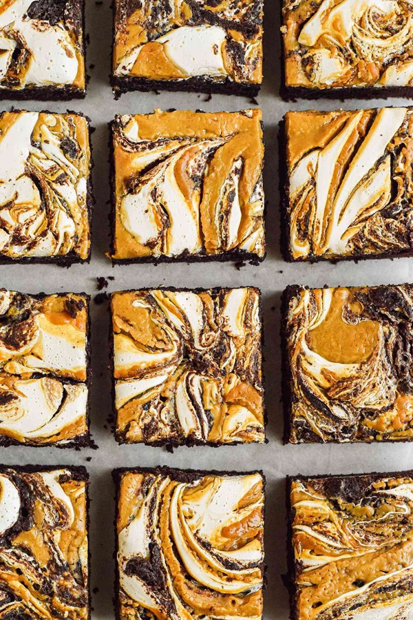 Fluffernutter brownies