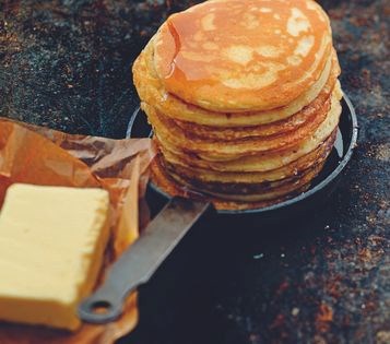 Fluffy American-style pancakes