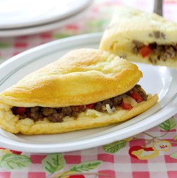 Fluffy diner-style cheese omelet