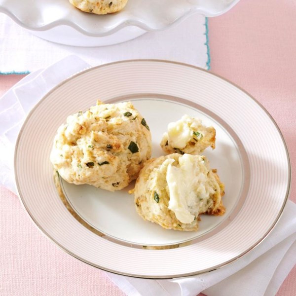 Fluffy herb drop biscuits