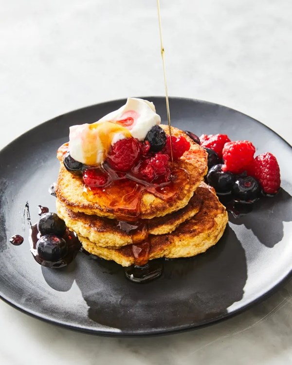 Fluffy matzo meal pancakes (Bubeleh)