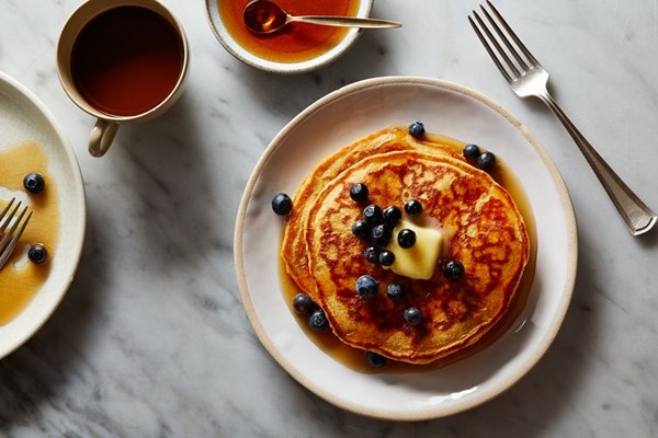 Fluffy multigrain pancakes