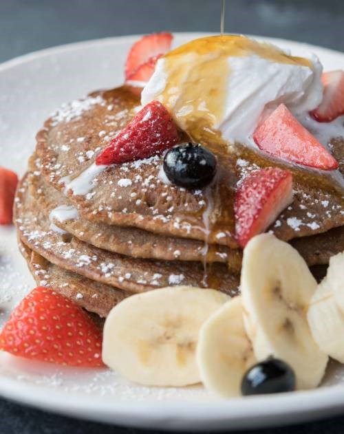 Fluffy quinoa pancakes