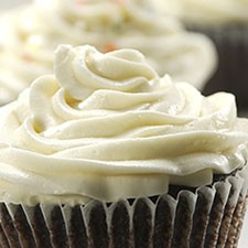 Fluffy white buttercream frosting