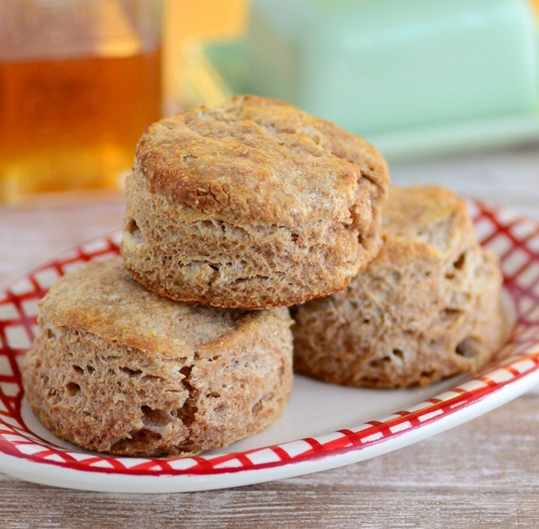 Fluffy whole wheat biscuits