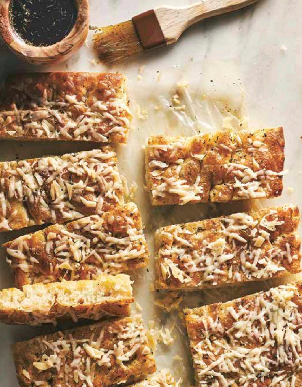 Focaccia bianca with herb oil